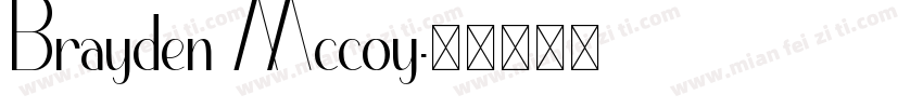 Brayden Mccoy字体转换